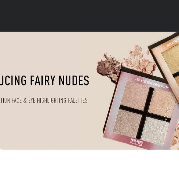 Large Face & Eye Highlighting Palette NEW Collab Fresh & Glow “Fairy Nudes” NEW - Picture 3 of 4